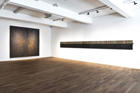 허명욱 개인전 '칠漆하다(OVERLAYNG)' 전시 전경  [사진= 가나아트센터 제공]