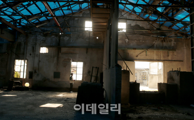 조선내화 목포공장의 내부 모습