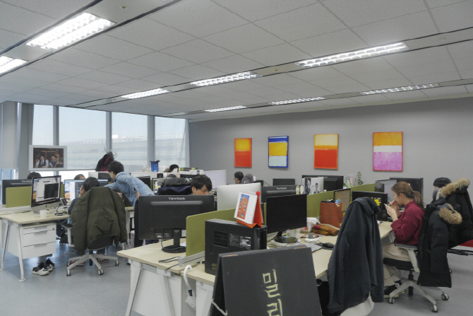 밀리의 서재 본사 내부 모습. 밀리의 서재 제공