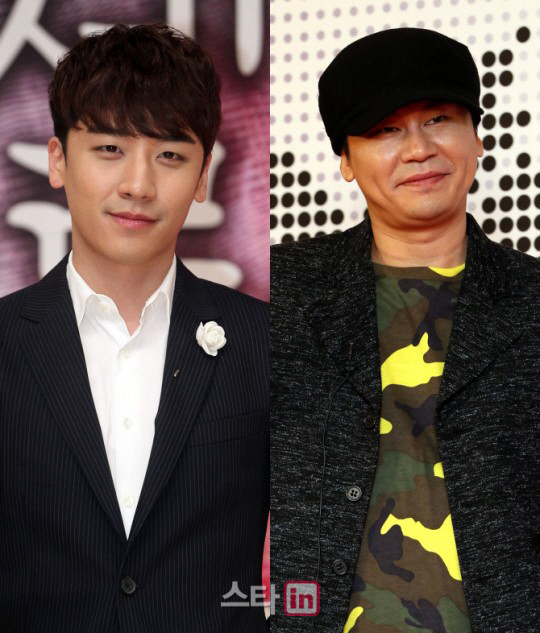 승리와 양현석 (사진=이데일리DB)
