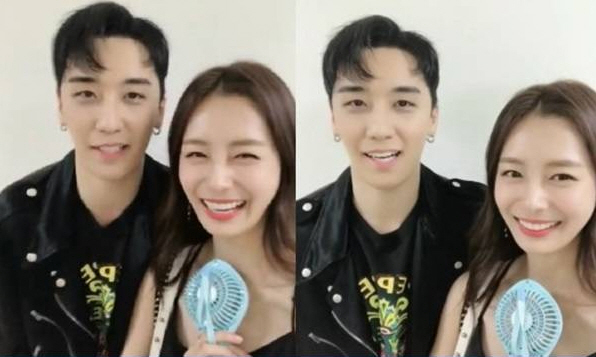 가수 승리(왼쪽)와 배우 송다은 (사진=온라인 커뮤니티)