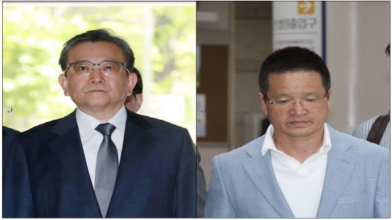김학의(왼쪽) 전 법무부 차관과 건설업자 윤중천씨. (사진=연합뉴스)
