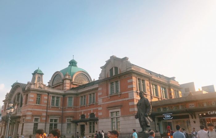 서울역 강우규 의거 터를 동상이 지키고 있다. (사진=스냅타임)