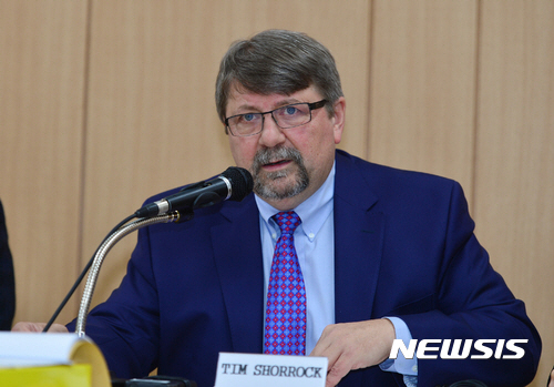 지난 2017년 셔록이 광주 5·18 민주화운동기록관에서 기자회견을 가진 모습.