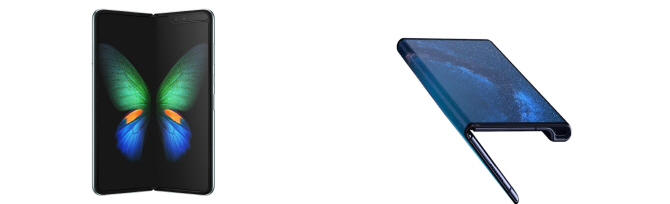 삼성전자가 지난달 출시한 갤럭시 폴드(왼쪽)와 화웨이가 이번달 출시할 것으로 알려진 메이트X. (사진= 각사)