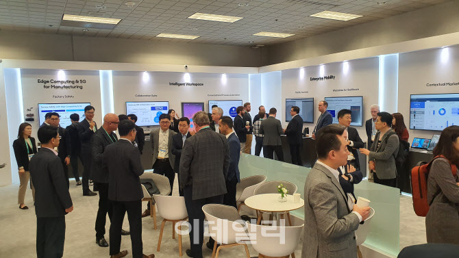 ‘CES 2020’ 전시장 내 삼성SDS 부스. (사진= 삼성SDS)