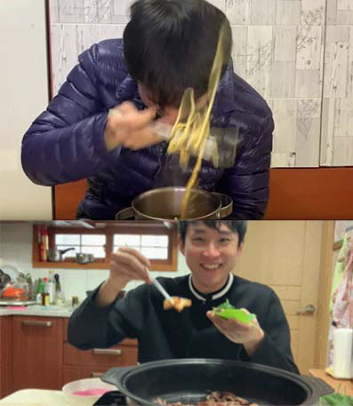 유튜버 ‘아임뚜렛’의 라면 먹방(위)과 한우 먹방(사진=유튜브 영상 캡처)