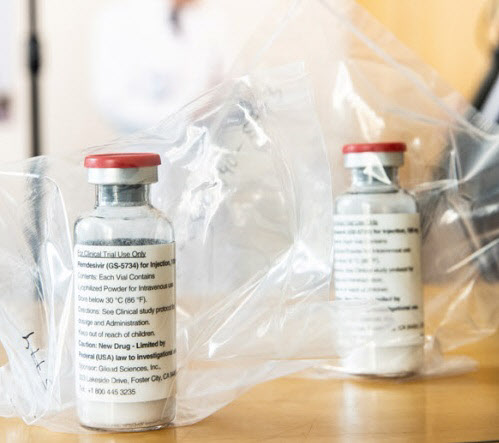 에볼라 항바이러스 치료제 길리어드 사이언스의 ‘렘데시비르’(Remdesivir). (사진=연합뉴스)