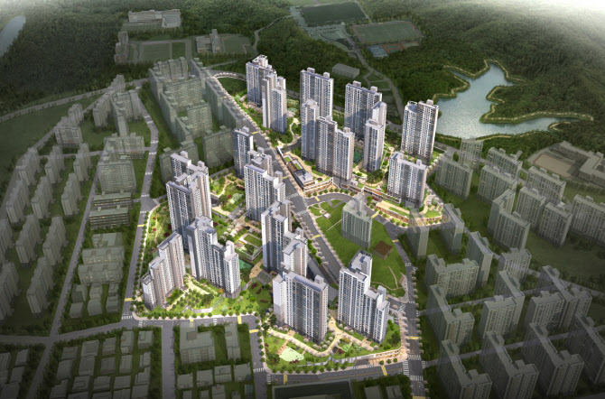 울산 지웰시티 자이 전체조감도