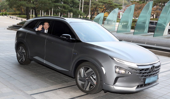 박원순 서울시장 관용차인 수소차.(서울시 제공)