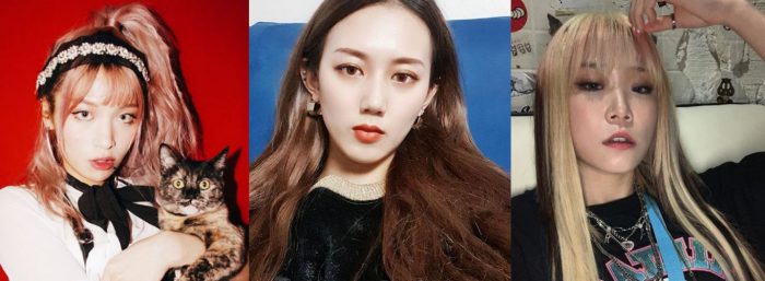 래퍼 재키와이(왼쪽부터), 유튜버 양예원, 래퍼 브린 (사진=인스타그램 캡쳐)