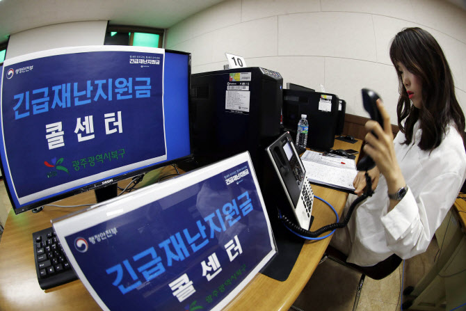 긴급재난지원금 콜센터 운영 (사진=연합뉴스)