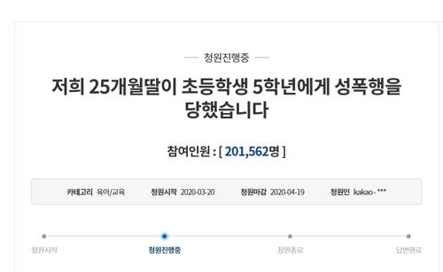지난 3월 청와대 국민청원 홈페이지에 올라온 청원글 (사진=청와대 국민청원 홈페이지 캡처)