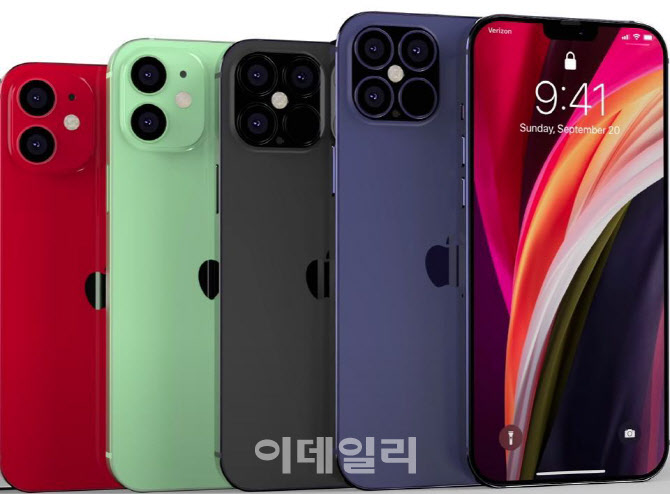 아이폰12 시리즈 랜더링 이미지(사진= 에브리씽 애플 프로)