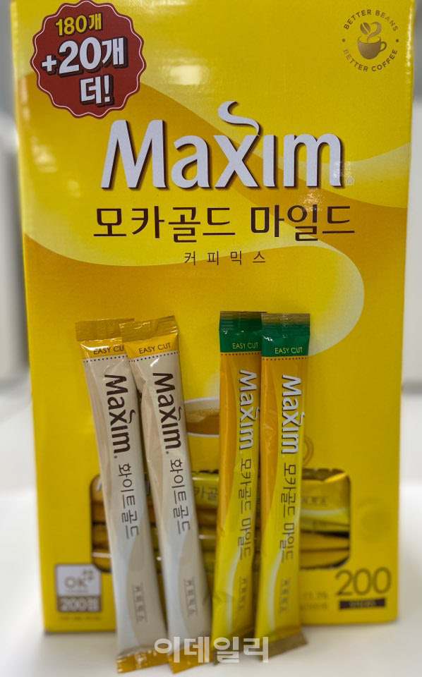 이른바 ‘다방커피’로 불리는 맥심 커피믹스(사진=김민정 기자)