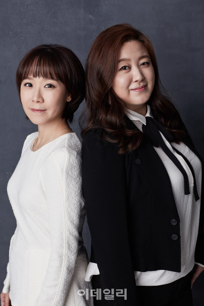 창작뮤지컬 ‘차미’의 조민형(오른쪽) 작가, 최슬기 작곡가(사진=우란문화재단).