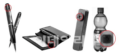 다양한 형태의 위장형 카메라 (사진=이데일리)