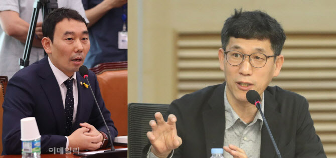 김용민 더불어민주당 의원, 진중권 전 동양대 교수. (사진=이데일리 DB/뉴시스)