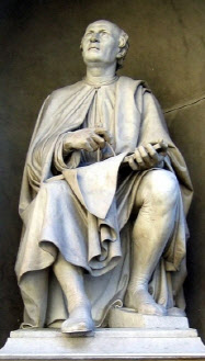 이탈리아 피렌체 거리에서 ‘산타마리아 델 피오레 대성당 돔’을 바라보는 필리포 브루넬레스키.