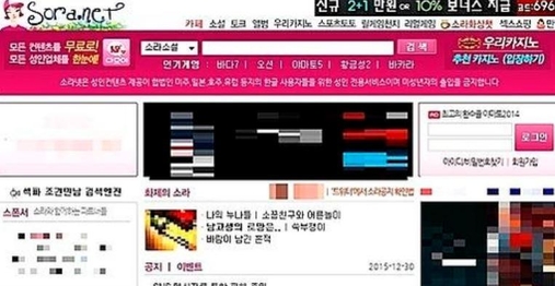 소라넷 홈페이지. /조선DB