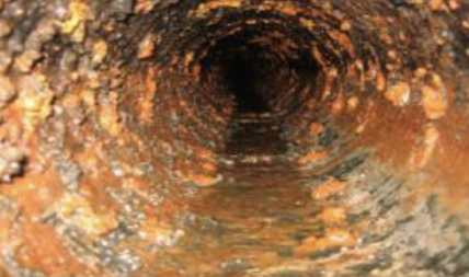 부식된 노후관로 내부 모습. /한국수자원공사 제공