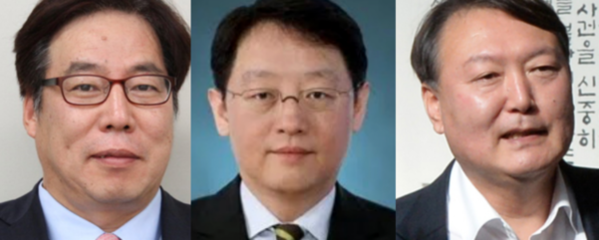 윤대진 법무부 검찰국장, 이남석 변호사, 윤석열 검찰총장 후보자. /조선DB