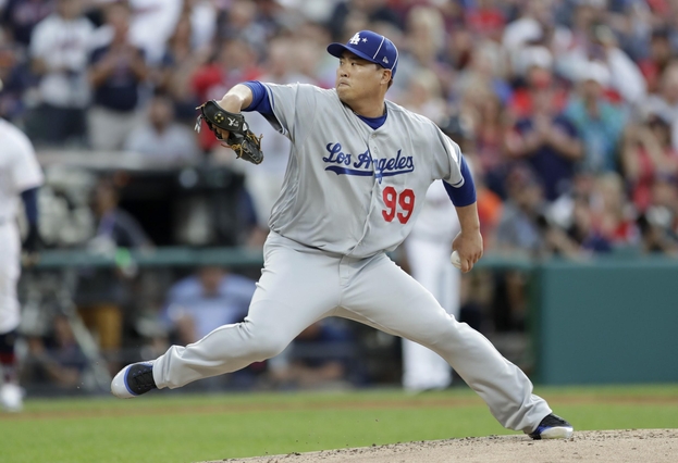 류현진이 역투하는 모습. /연합뉴스 제공