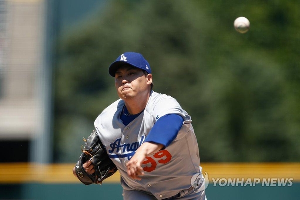 메이저리그 평균자책점 1위를 기록중인 류현진. /연합뉴스