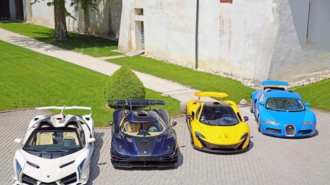 부패 혐의로 붙잡힌 적도기니 전 부통령 소유였던 고급 스포츠카. /본햄 제공