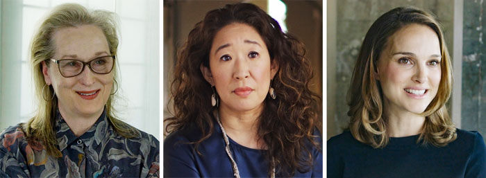 유명한 여배우도 차별받고 굴욕당한 기억이 있다. (왼쪽부터) 메릴 스트리프, 샌드라 오, 내털리 포트먼 등이 카메라 앞에서 그 속마음을 고백했다. /마노엔터테인먼트