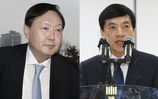 윤석열 검찰총장과 이성윤 서울중앙지검장. /연합뉴스