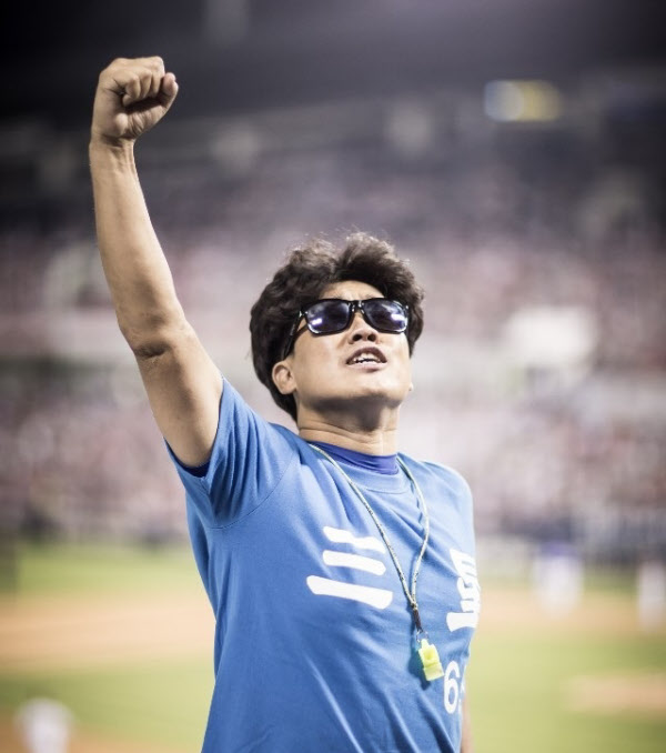 삼성의 김상헌 응원단장 / 치어킹코리아 홈페이지