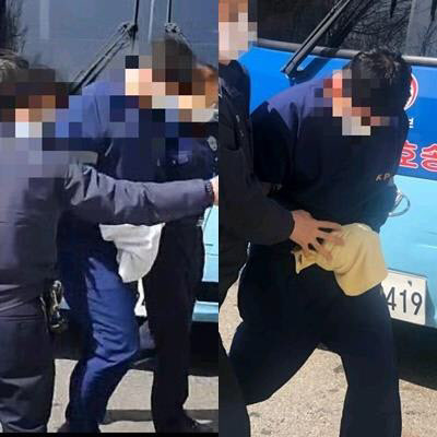 지난달 28일 오후 서울남부지법에 도착한 한모씨와 성모씨가 영장실질심사를 받으러 들어가고 있다. 이들은 라임자산운용 사태의 주범인 이종필 전 부사장과 김봉현 전 스타모빌리티 회장의 운전기사들로 이들의 도피를 도운 혐의로 구속됐다./연합뉴스