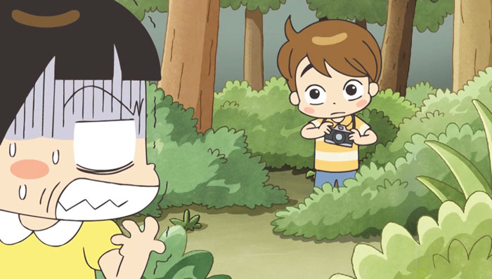 친구 윤석이가 자두의 용변 모습을 찍는 장면. /유튜브 캡처