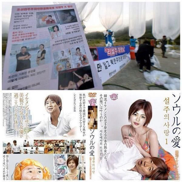 최근 '김여정을 화나게 만든 대북 전단(삐라)'라며 온라인에 떠돌아다니는 사진 /인터넷캡쳐