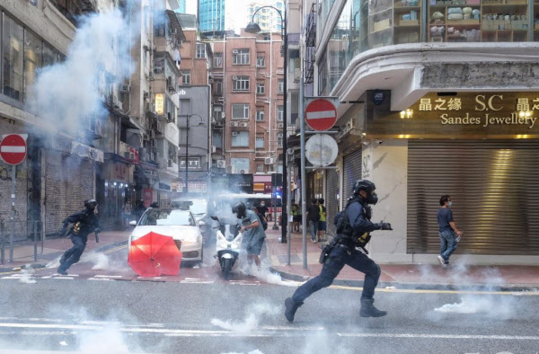 1일 홍콩 도심 시위 상황/홍콩01