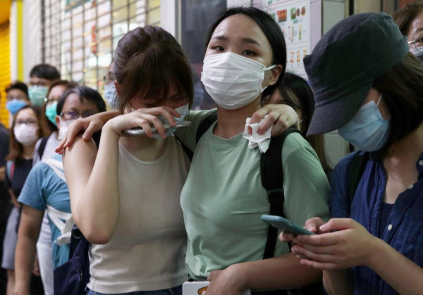 1일 홍콩 도심 시위 상황/홍콩01