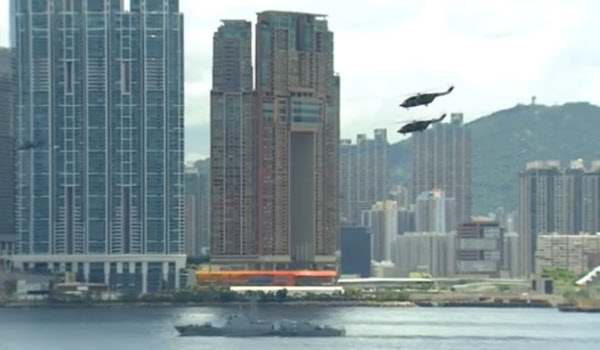 홍콩 주둔 중국인민해방군이 실시한 밀항자 검거 훈련./웨이보