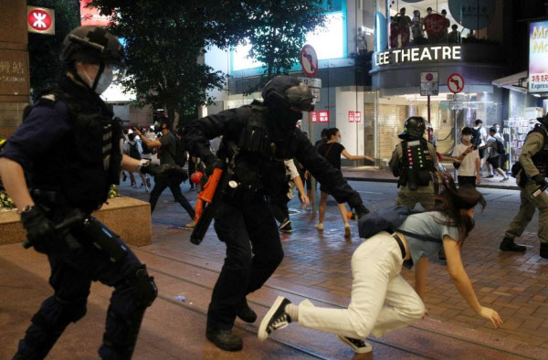 1일 홍콩 도심 시위 상황/홍콩01