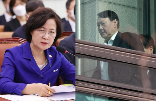 추미애 법무부 장관과 윤석열 검찰총장/뉴시스