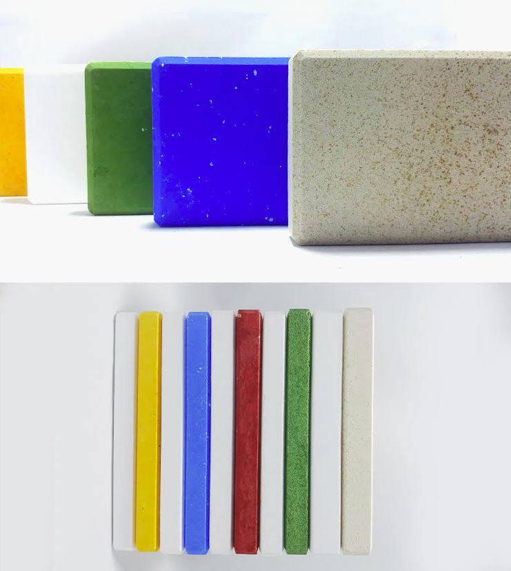 쓰리비즈의 솔트데코타일은 소금으로 만든 타일이다.