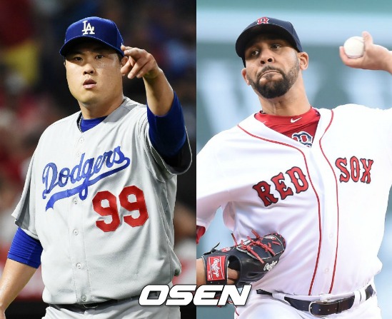 [사진] 류현진-프라이스. /OSEN DB.