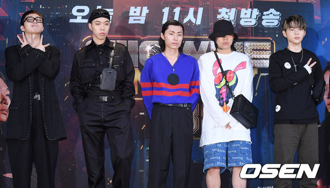 [OSEN=곽영래 기자] 26일 오전 서울 마포구 상암동 CJ ENM센터에서 Mnet '쇼미더머니8' 제작발표회가 진행됐다.  버벌진트, 기리보이, 비와이, 밀릭, 키드밀리, 보이콜드, 스윙스가 포토타임을 갖고 있다. /youngrae@osen.co.kr