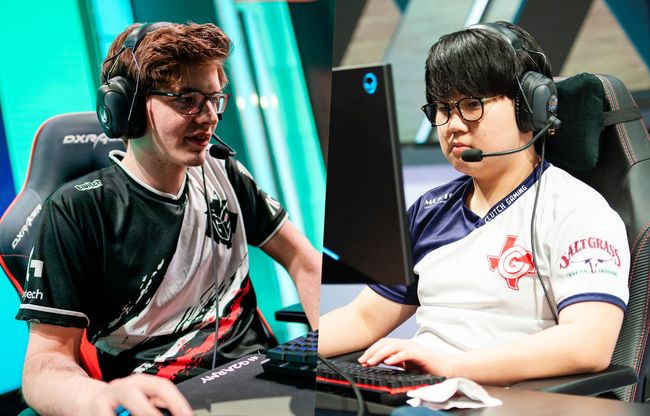 '미키엑스' 미하엘 뮐(왼쪽)과 '후니' 허승훈. /라이엇 게임즈 플리커.