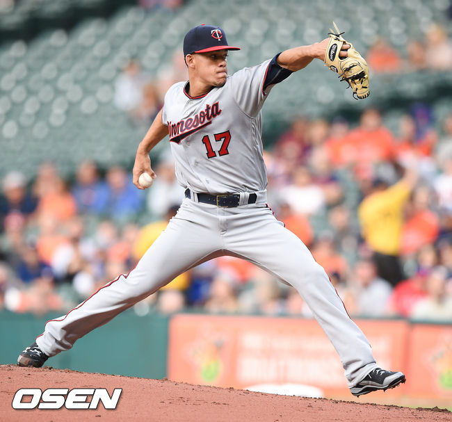 [OSEN=휴스턴(미국 텍사스주), 박준형 기자]미네소타 선발투 호세 베리오스가 역투하고 있다. / soul1014@osen.co.kr