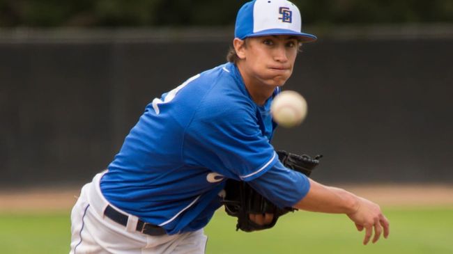 [사진] 산타 바바라 대학 시절 카터의 투구 모습. /MLB.com