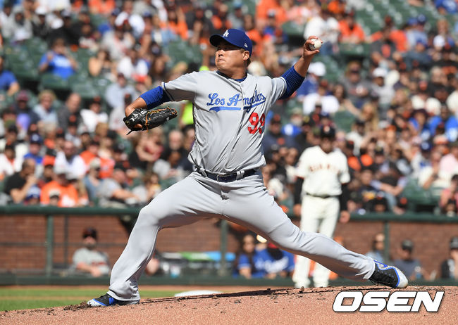 [OSEN=박준형 기자] 류현진이 역투하고 있다. / soul1014@osen.co.kr
