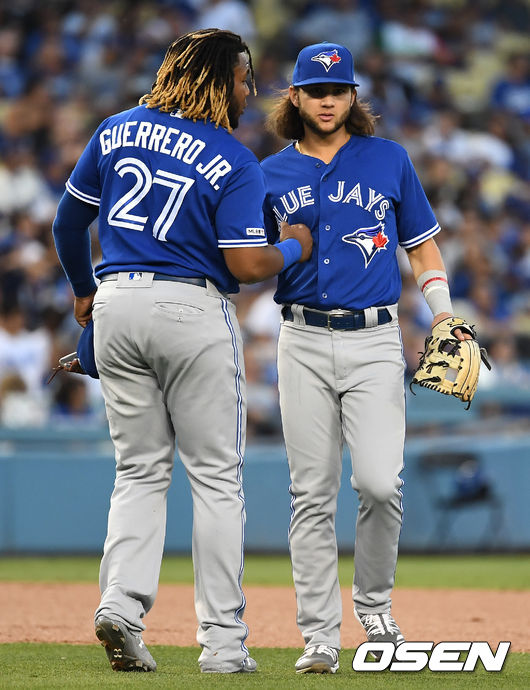 [OSEN=최규한 기자] 토론토 블라디미르 게레로 주니어-보 비셋. /dreamer@osen.co.kr