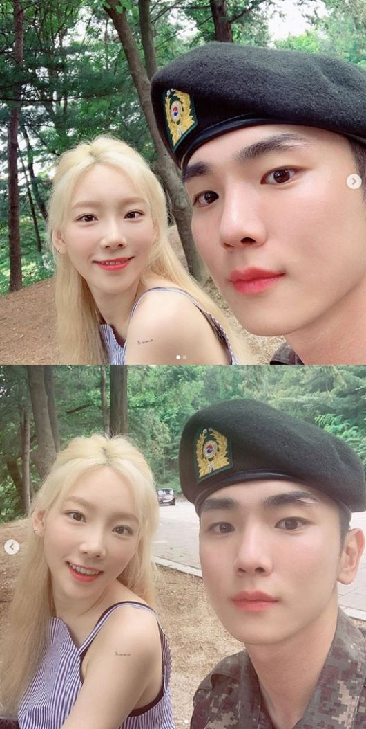 [OSEN=연휘선 기자] 소녀시대 태연(왼쪽)이 솔로 신곡을 발표한 가운데 샤이니 키(오른쪽)가 군 복무 중에도 응원을 보냈다.