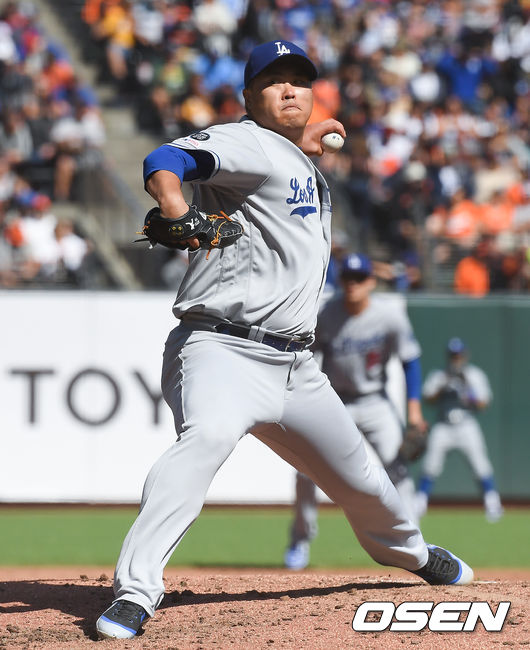 [OSEN=박준형 기자] 류현진이 역투하고 있다. / soul1014@osen.co.kr